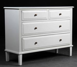 Kommode, hvidbemalet træ model Fayence