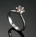 Diamant solitairering, ca. 0.61 ct.