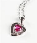Vedhæng af sterlingsølv med diamant