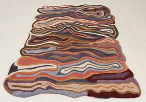 Moderne tæppe 230x160 cm.