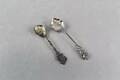 Kompottskedar i silver 2 st