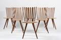 Johannes Foersom  Peter Hiort Lorenzen. Sæt på seks Mikado stole. 6 