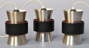 Dansk producent. Retro pendler, alu  sortlakeret metal 3