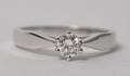 Solitairering med brillant på ca. 0,25 ct. WesseltonVVS