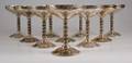 Cocktailglas i nysilver, barockstil 10