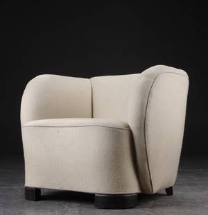 Overpolstret lænestol, 1940erne, dansk møbeldesign
