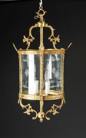 Hall-lanterne, 2021 årh. Cylinderformet 