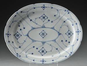 Tysk fad af porcelæn, ca. 1900