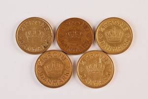 Komplet sæt 12 kroner 1924 - 1940 5