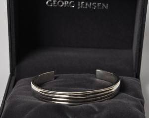 Georg Jensen - Avenue herre armring - sterling sølv
