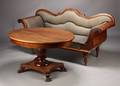 Sofa samt salonbord, 1800-tallet 2