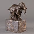 Bronzefigur forestillende elefant