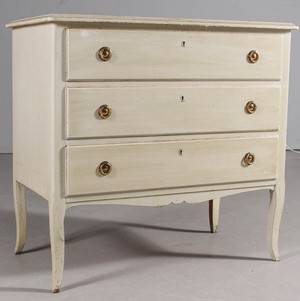 Byrå, bemålad, ca 1920-tal