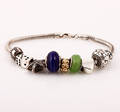 Heartbeat charms på armbånd af sterlingsølv