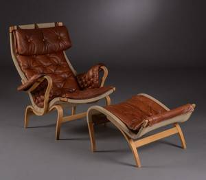 Bruno Mathsson. Pernilla hvilestol med skammel  2