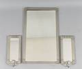 Spegel samt lampetter, tenn, ca 1930-tal 3