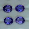 Uindfattede tanzanitter. Ca. 6.40 ct 4
