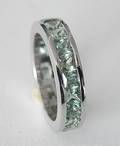 Alliancering, 18 kt. guld, safirer