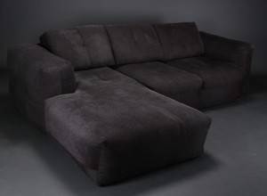 BoConcept. Sofa med chaiselongue, sort møbelstof