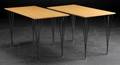 Arne Jacobsen 1902 - 1971. Par rektangulære borde af bøg 2