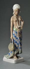 Dahl Jensen. Pige fra Sierra Leone, figur af porcelæn 