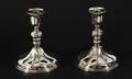 Ljusstakar ett par, silver, rokoko-stil, 1900-tal