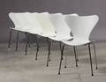 Arne Jacobsen. 7er stole, hvidlakeret 6 