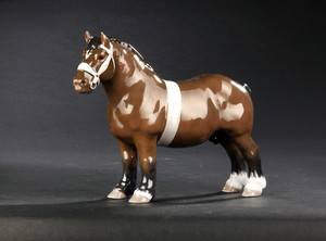 Bing og Grøndahl, figur nr. 2234. Belgisk hingst 