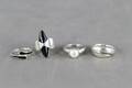 Ringar i silver 4 st