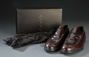 Gucci. Par herresko af læder, str. 13  46,5