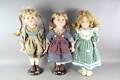 Porslinsdockor 3 st