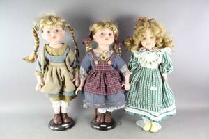 Porslinsdockor 3 st
