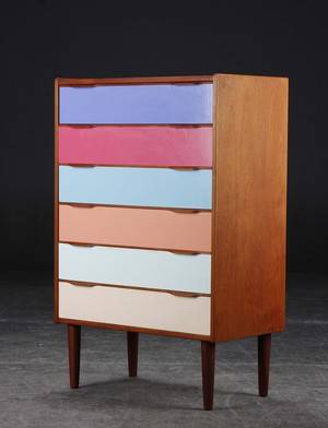 Kommode af teak, dansk møbelproducent, 1950ere