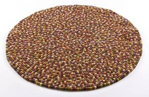 Rug Balls Autumm, tæppe af new zealandsk uld Ø 140 cm.