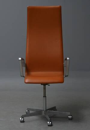 Arne Jacobsen. Højrygget Oxford kontorstol, model 3292 