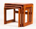 3 Satztische in Teak wohl von Dyrlund 3
