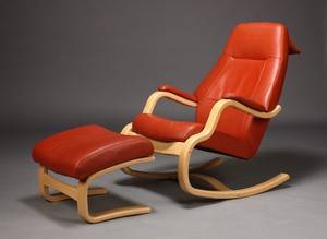 Skipper møbler, gyngestol samt skammel 2