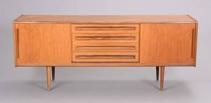 Dansk møbelproducent, lav skænk, teaktræ