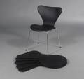 Læderovertræk til Arne Jacobsens 7´er stole, sæt på seks stk. 6 