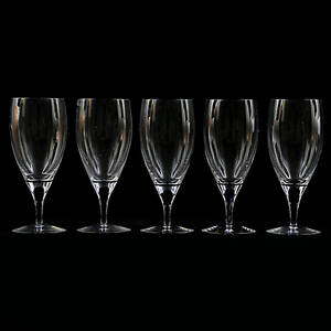 ERIKA LAGERBIELKE. ÖLGLAS Intermezzo 5 st, Orrefors, 1900-tal.