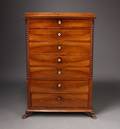 Senempire chiffoniere, mahogny