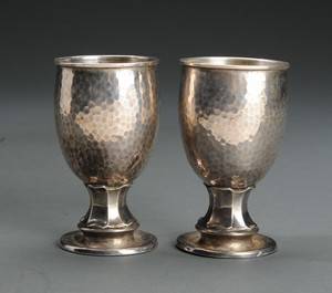 Par tyske bægre af sterling sølv 2