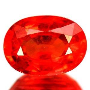 Uindfattet safir. Ca. 1.21 ct.