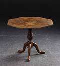 Italiensk tilt top table, rigt prydet med intarsia, sign