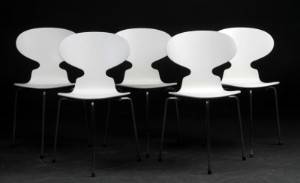Arne Jacobsen. Fem Myrestole, model 3101 5