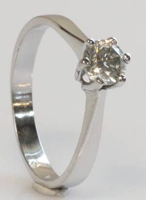 Solitairering, ca. 0.76 ct.