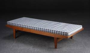 Poul M. Volther. Daybed briks af egetræ