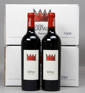 12 fl. Sapaio, 2010. Podere Sapaio, DOC Superiore 12