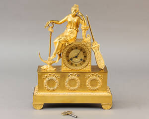 Fransk empire kaminur af forgyldt bronze ca.1820 3