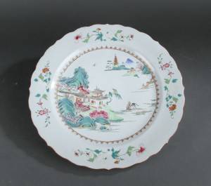 Kinesisk Qianlong fad, porcelæn